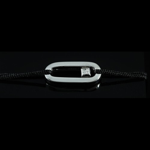 Bracelet lien or blanc...