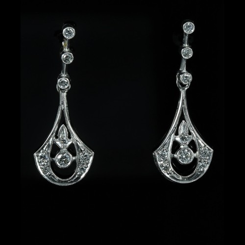 Boucles d'oreilles diamants