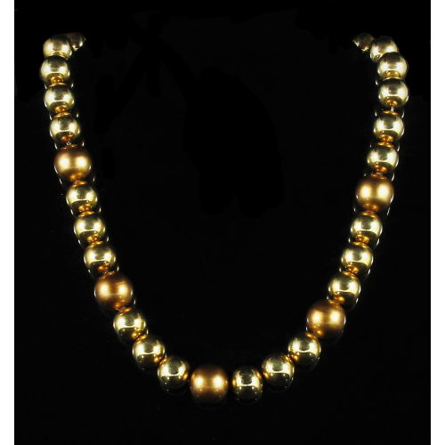Collier de perles en or rose