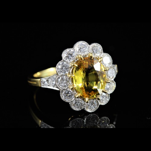 Bague Saphir Jaune