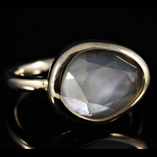 Bague quartz fumé