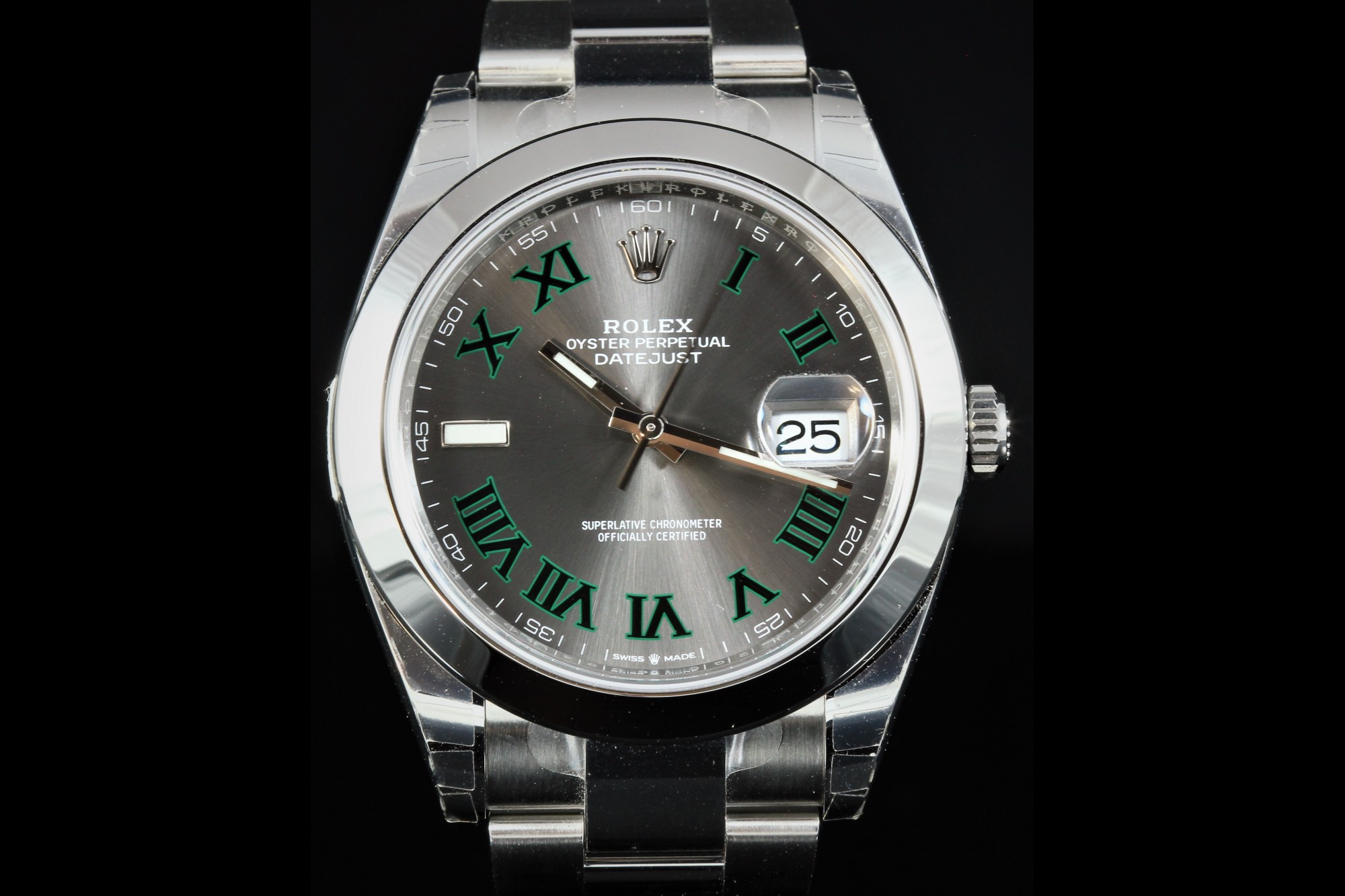 datejust 41 wimbledon oyster