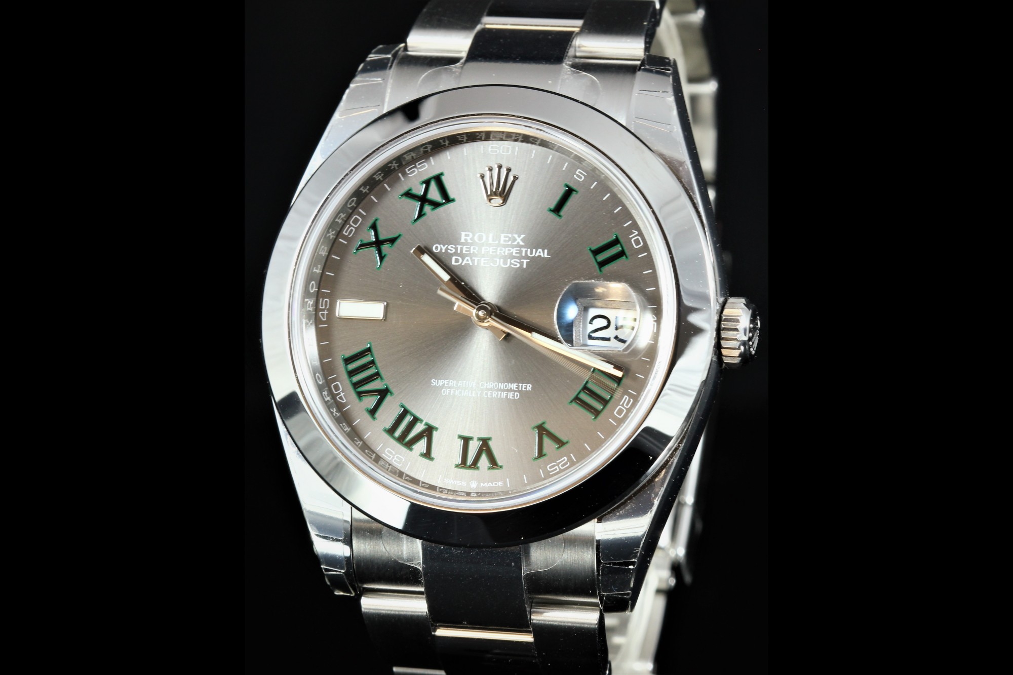 datejust 41 wimbledon oyster