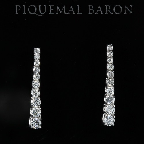 Paire de pendants diamants