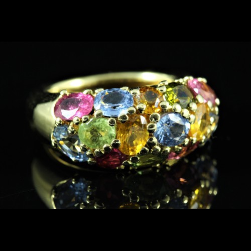 Bague saphirs