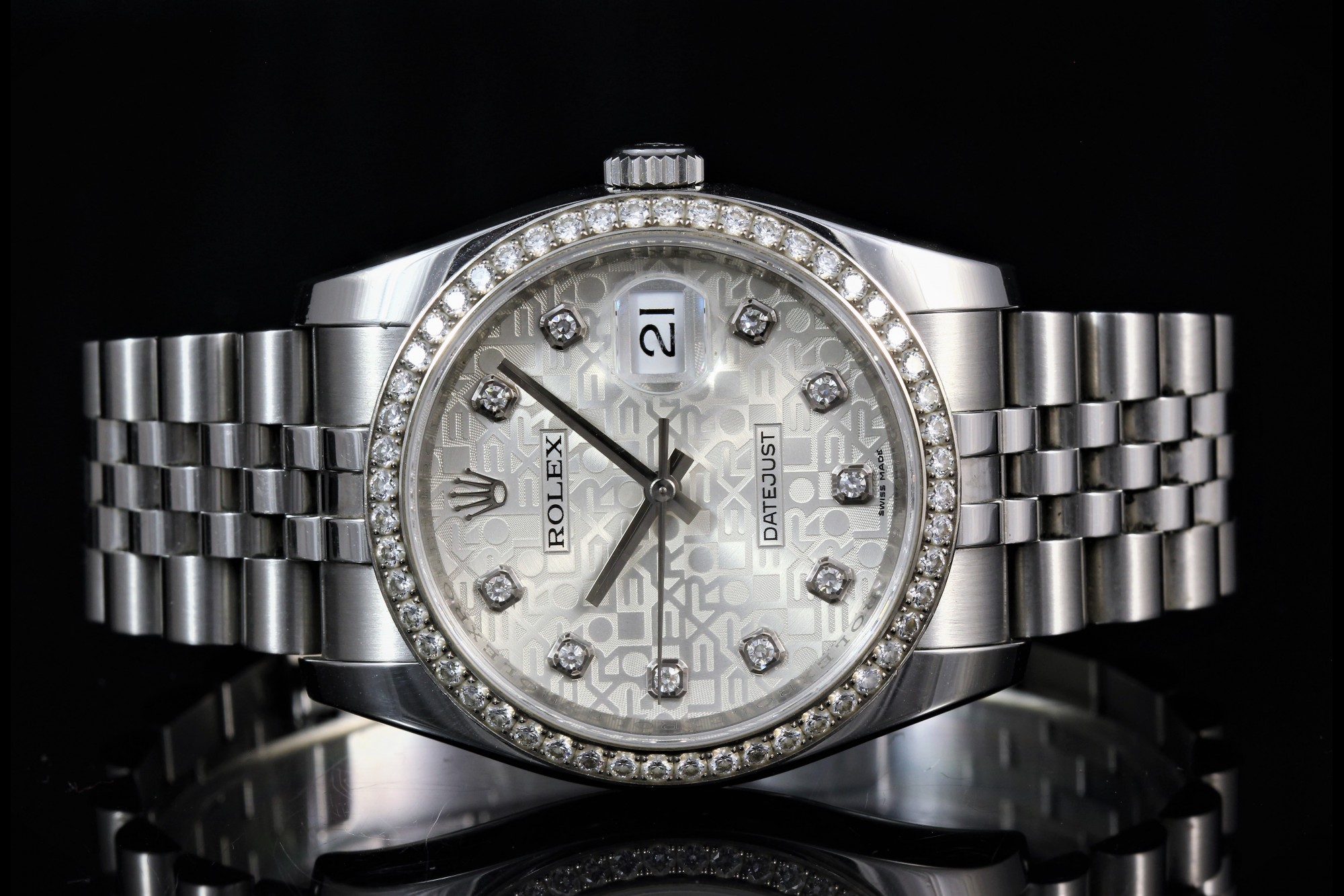 how to set time rolex datejust