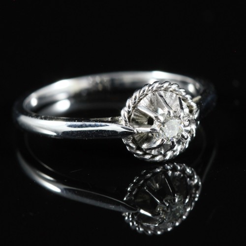 Bague solitaire diamant