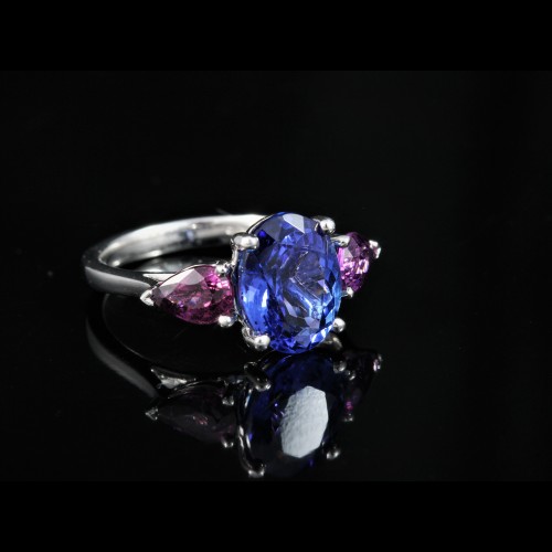 Bague Tanzanite et Grenats