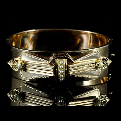 Bracelet or rose art déco