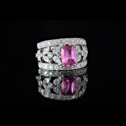 Bague Saphir rose