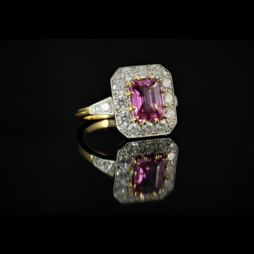 Bague Saphir rose