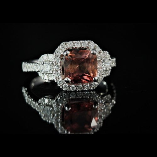 Bague Tourmaline diamants