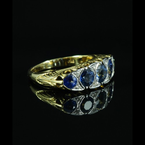 Bague saphirs