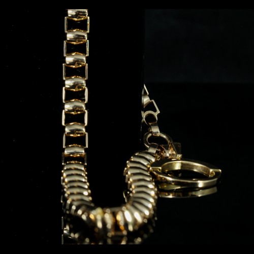 Bracelet or rose double tour