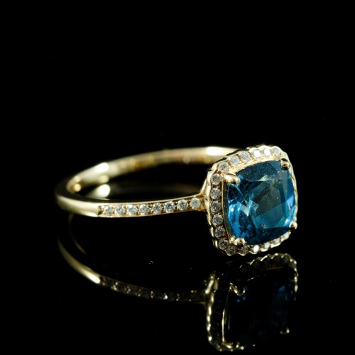 Bague topaze blue London