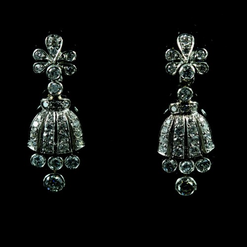 Boucles d'oreilles diamants