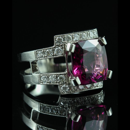 Bague Rhodolite