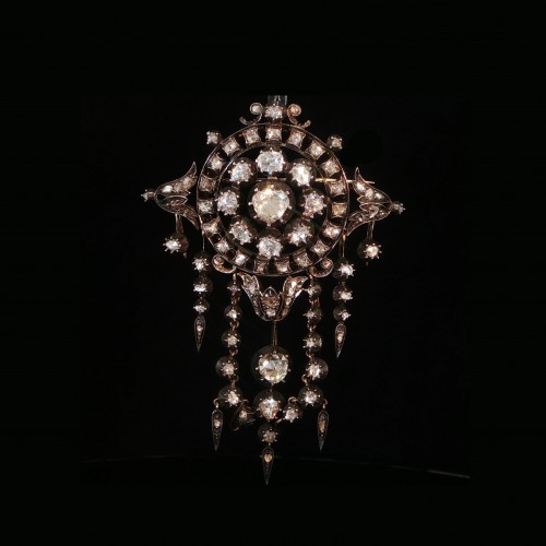 Broche Diamants Napoléon III